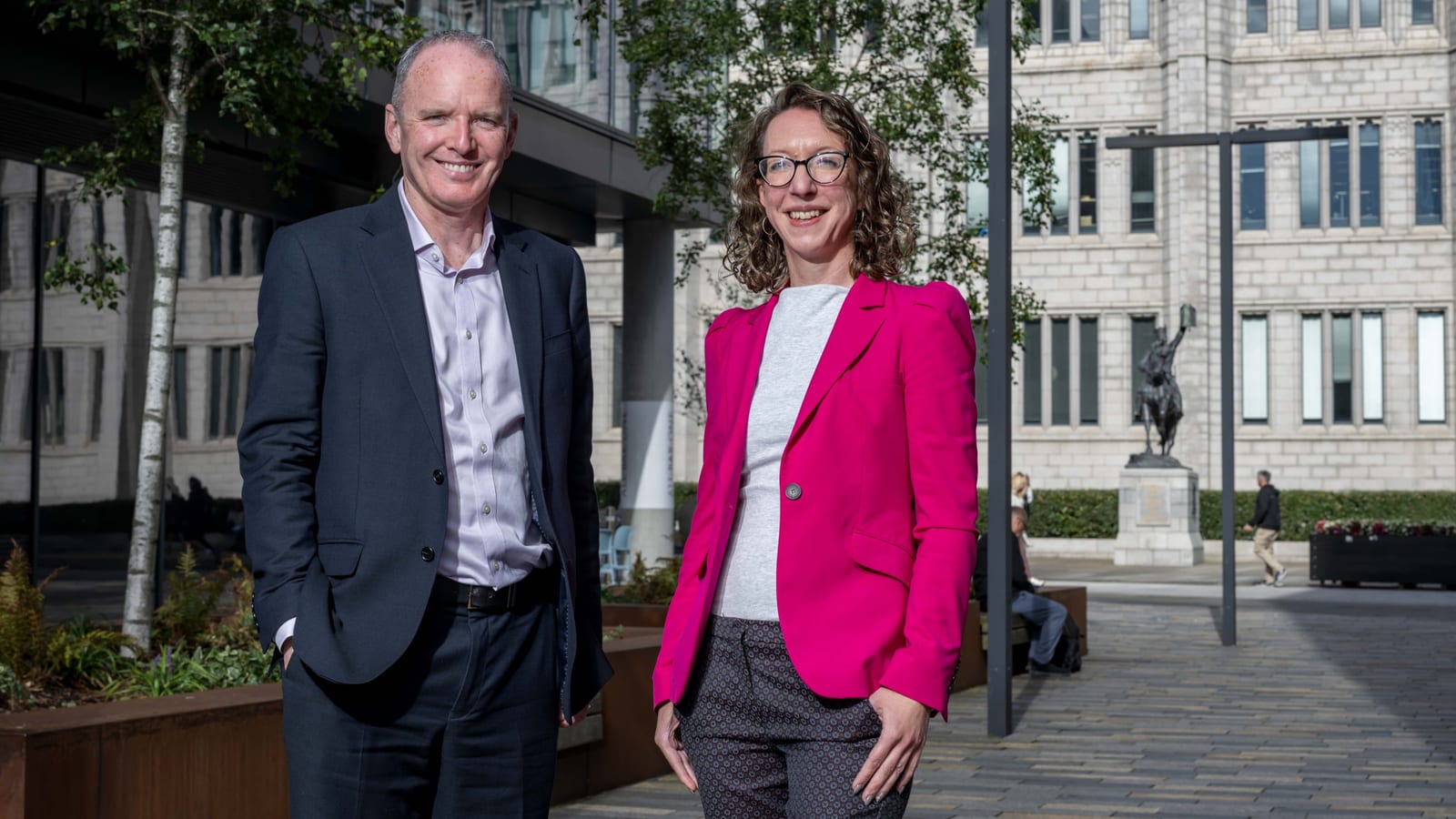 Scottish Enterprise's Chief Executive, Adrian Gillespie with new North East Transition Director, Bethan Vasey (Credit: Scottish Enterprise)